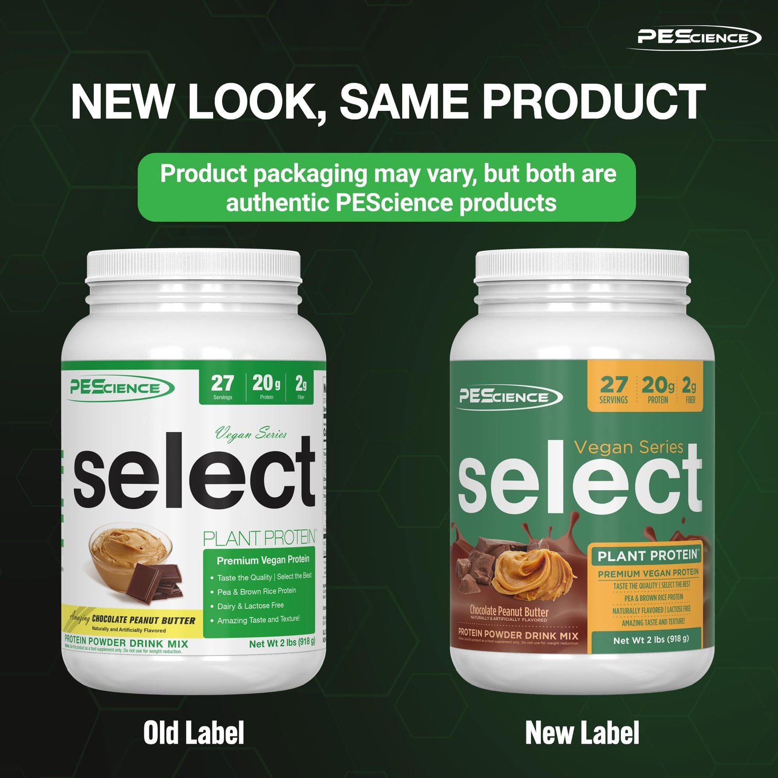 Premium Vegan Protein Powder Pea Brown Rice Blend 27 Servings Dairy Free