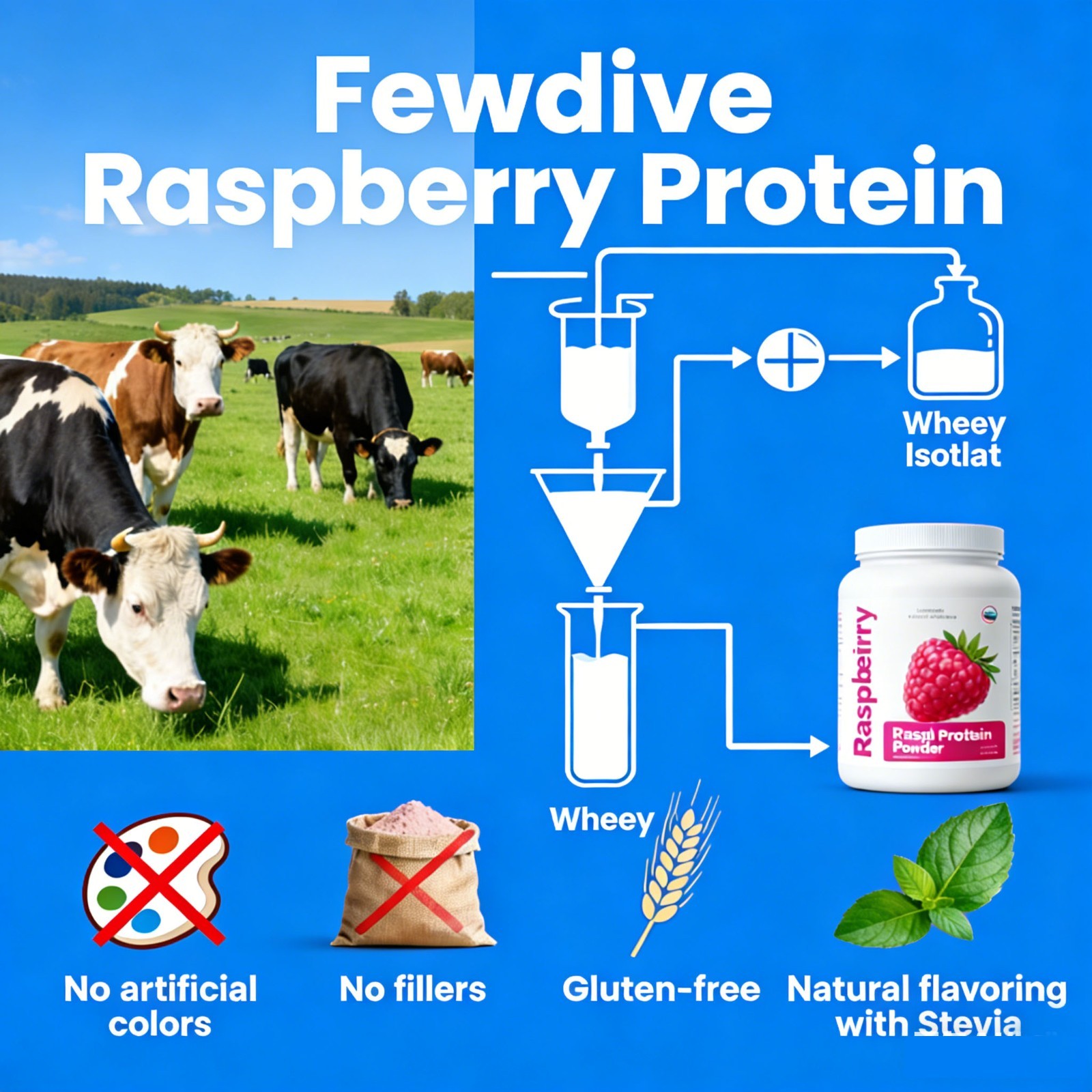 20g Clear Protein Whey Isolate Power Collagen Protein Blend I Grass Fed Protein
