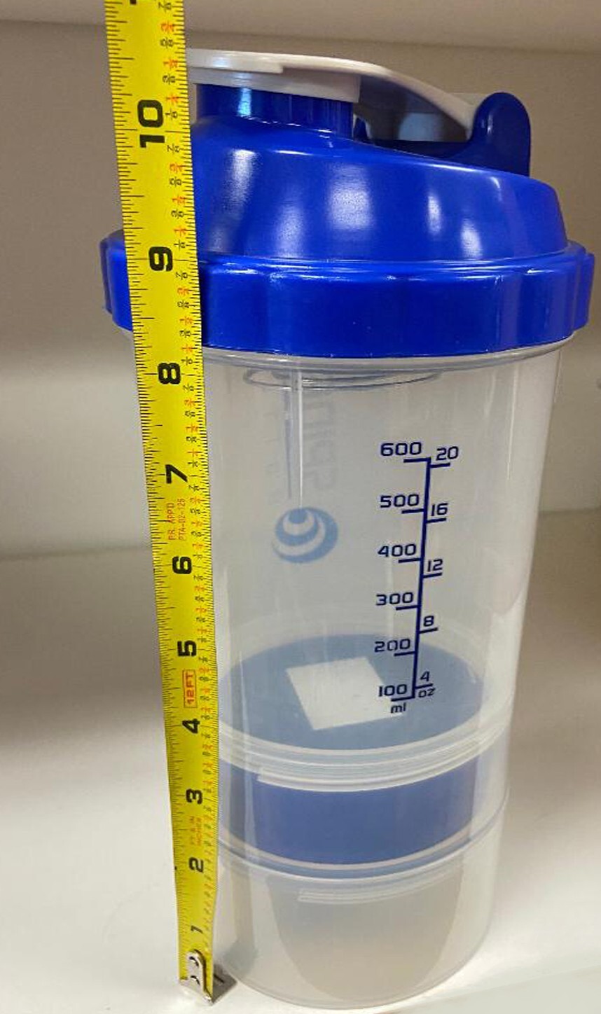Spider BiG Fat Maxi Shaker Bottle Clear/Blue -Scale:25 oz (Cup HOLD: 30 oz)