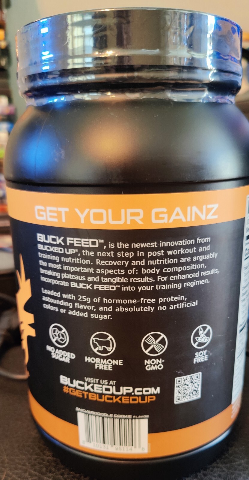 BUCKED UP Buck Feed ORIGINAL All-Natural Protein SnickerDoodle Flavor xp 10/25