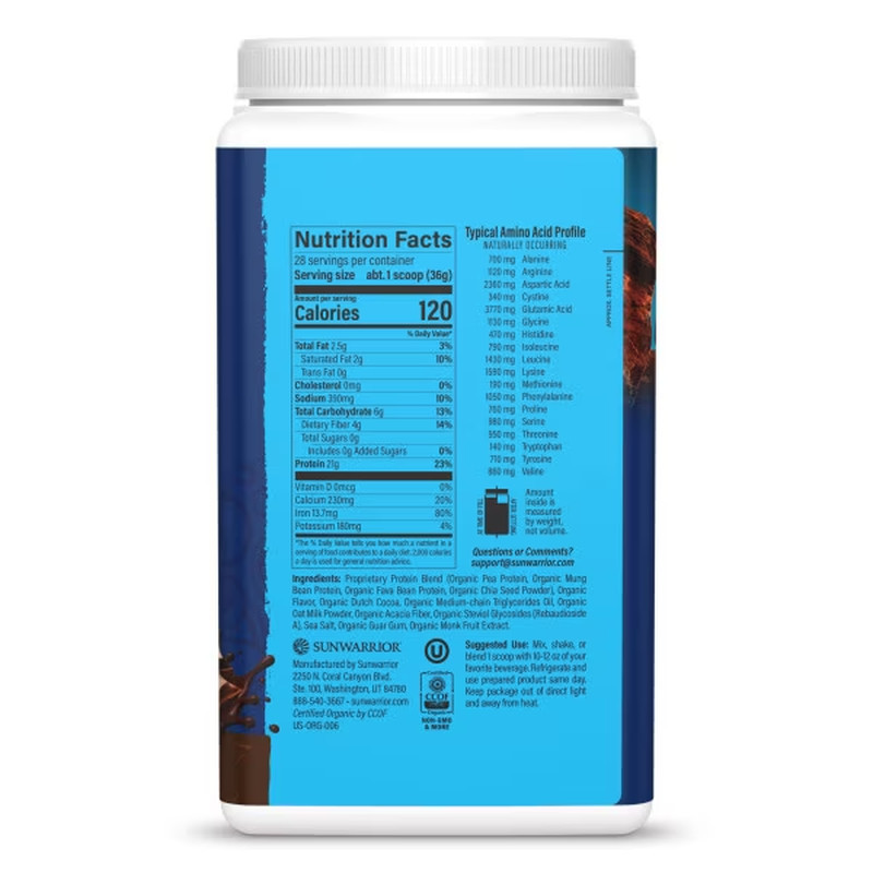 Organic Chocolate Warrior Blend Performance Protein, 35.52 OZ