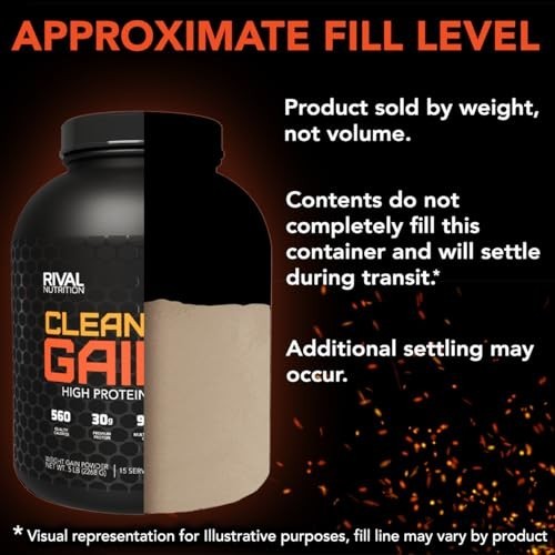 Clean Gainer Protein Powder – Chocolate Fudge Flavor, 5lbs for Muscle Growth