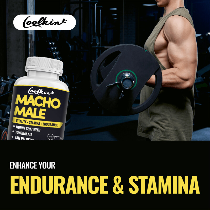 Macho Male -Maca,Horny Goat Weed,Panax Ginseng,Saw Palmetto-Testosterone Booster