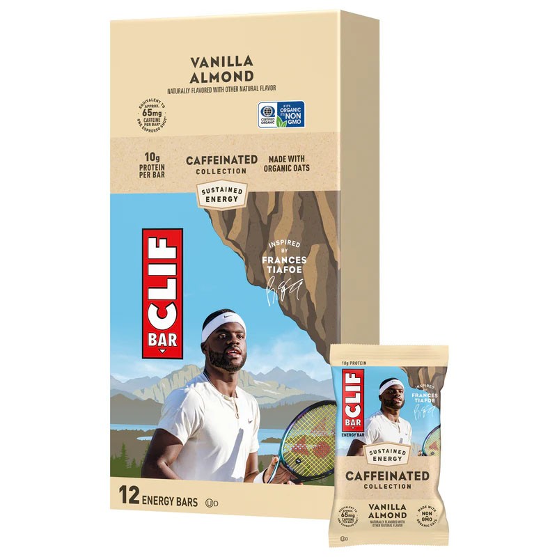 Clif Bar Vanilla Almond – Organic, Non-GMO, Protein & Fiber, Moderate Glycemic
