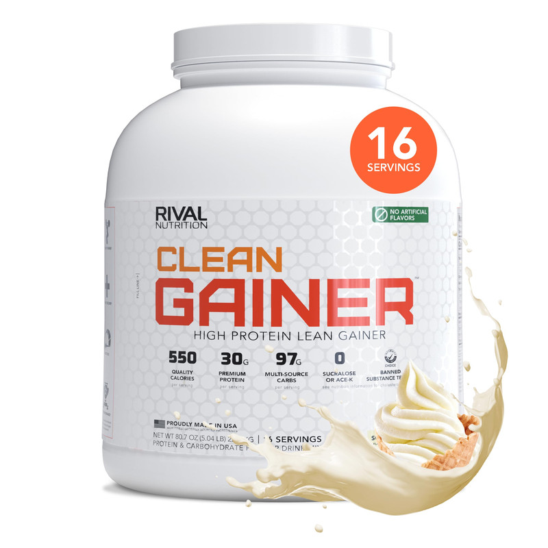 Rival Nutrition Clean Gainer Soft Serve Vanilla High-Protein Lean Gainer Powder