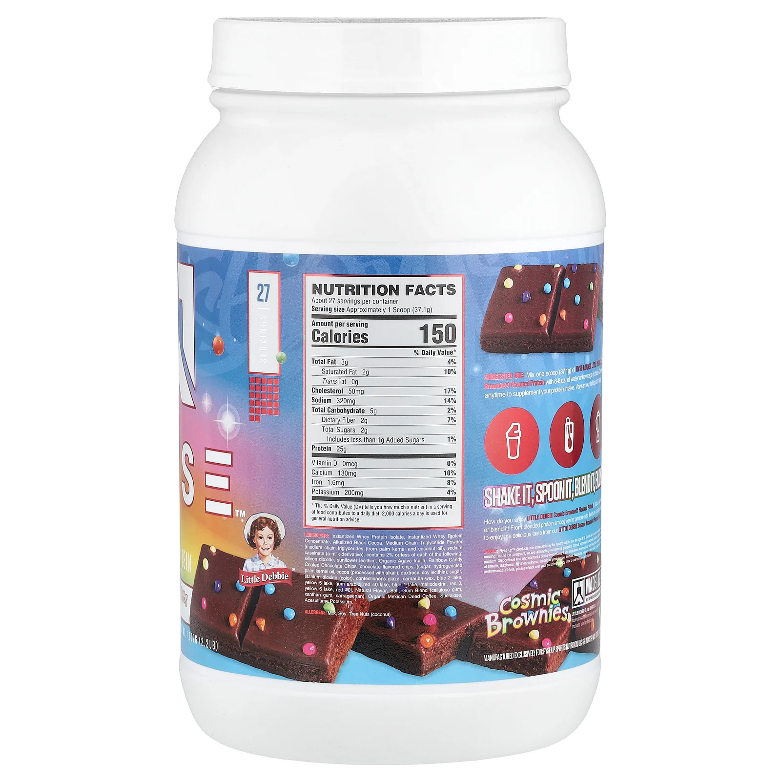 Loaded Protein, Premium Whey Protein with MCTs, Little Debbie® Cosmic® Brownies,
