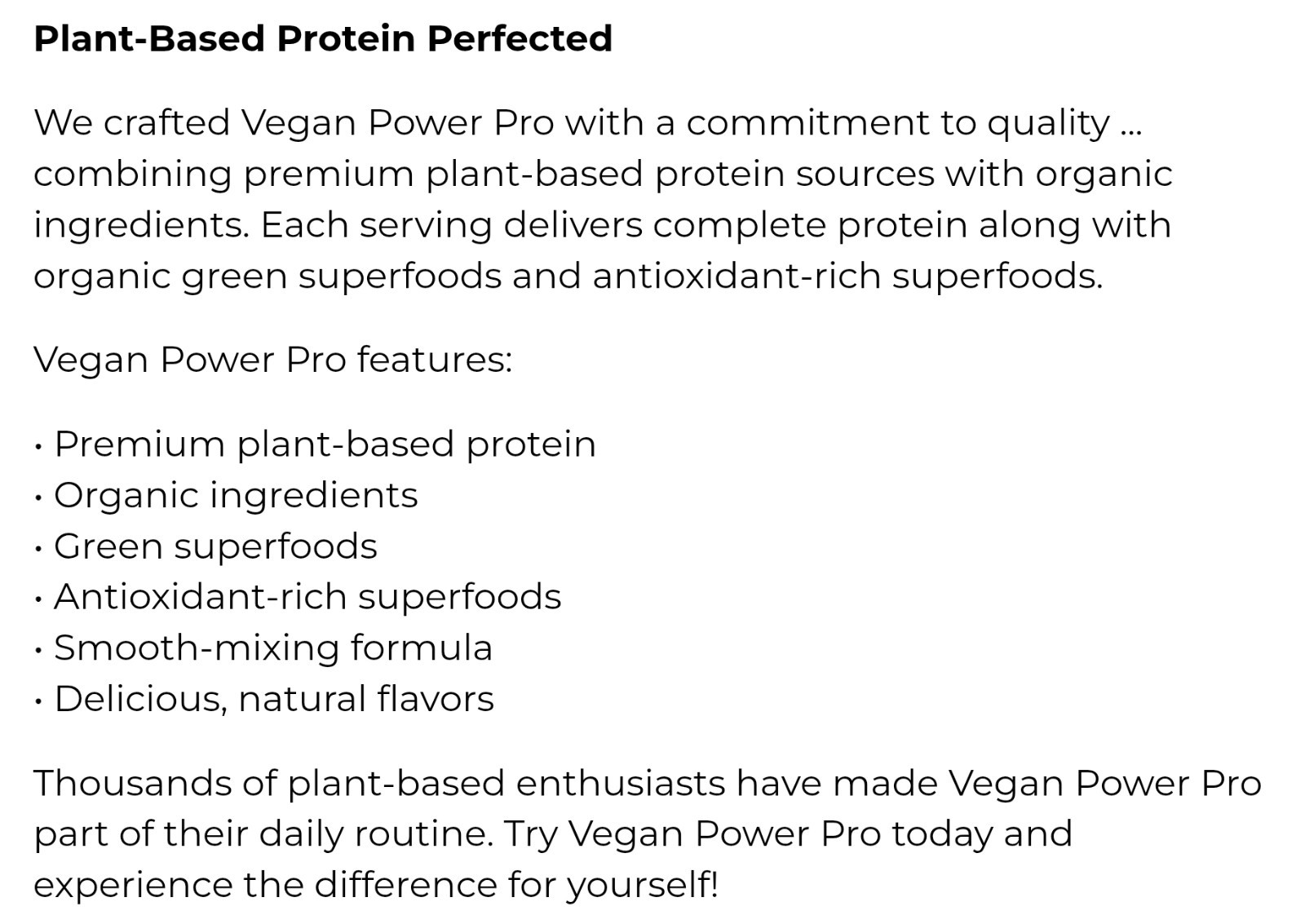 1st Phorm VEGAN POWER PRO PROTEIN 2 lb (30 Serv) Natural Choc Mint BEST BY 11/26