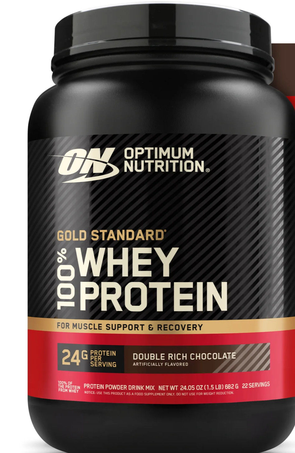 Gold Standard 100 Whey Protein Powder Double Rich Chocolate 1.5lb Tub