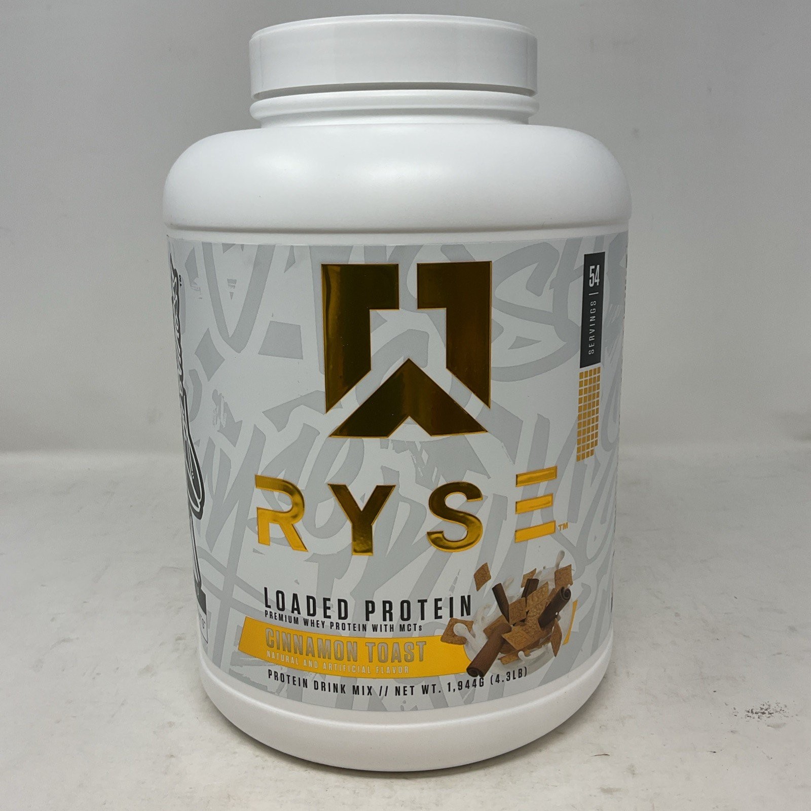 RYSE Loaded Protein Powder – Cinnamon Toast – 54 Servings 4.3 Lb