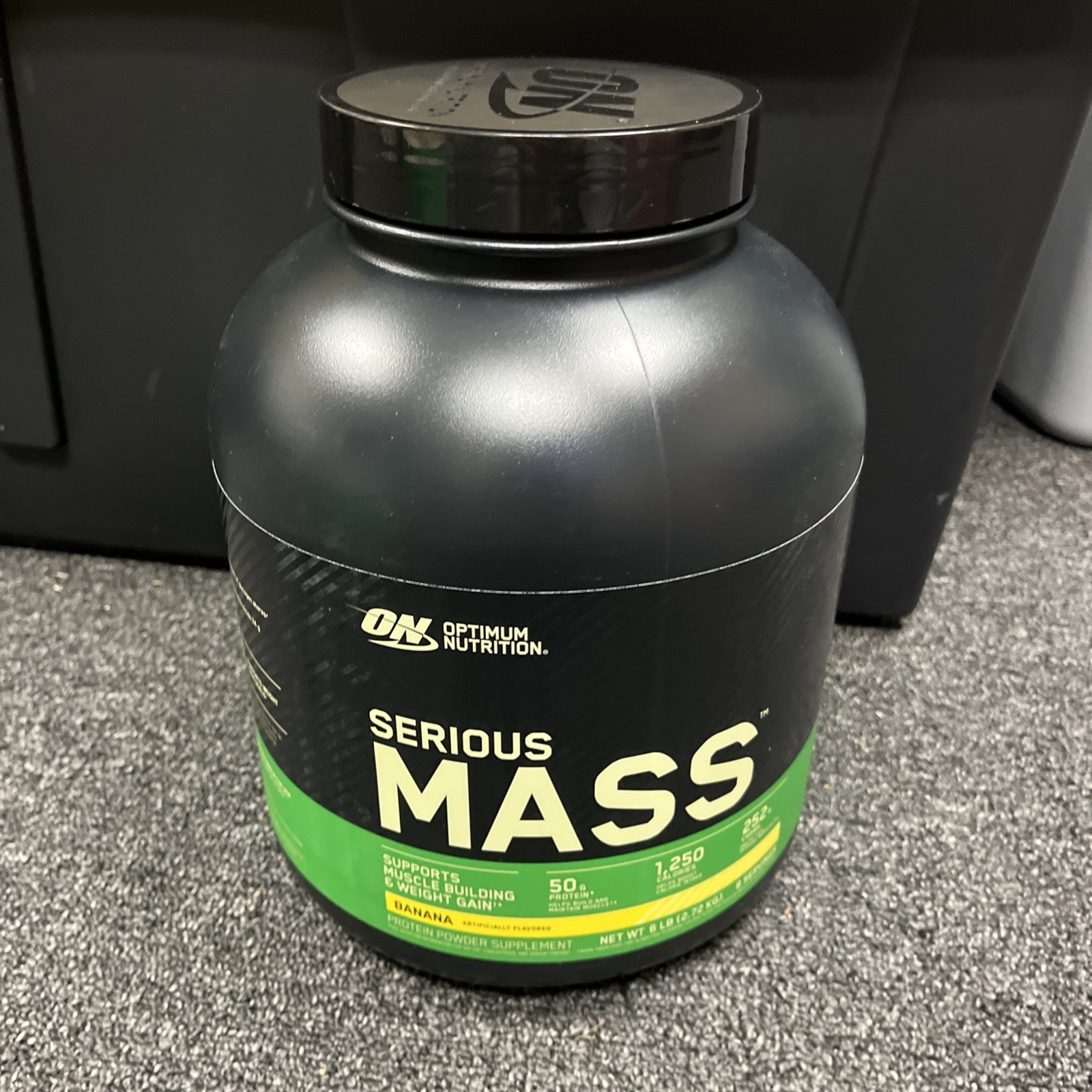 Optimum Nutrition Serious Mass Protein Powder, Banana, 6 lbs Exp. 08/2027