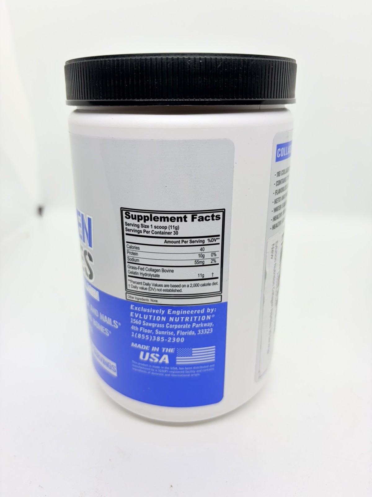 Evlution Nutrition – Collagen Peptides – 30 Servings – Unflavored Exp 5/27 READ