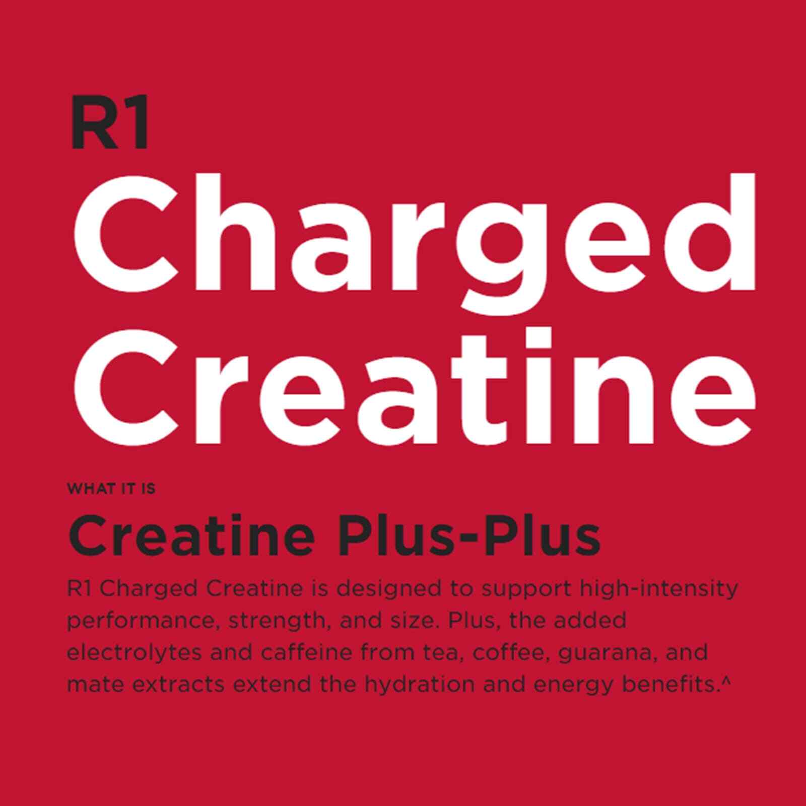 RULE 1 Charged Creatine 30 serv Sour Candy Energized Creatine 240g