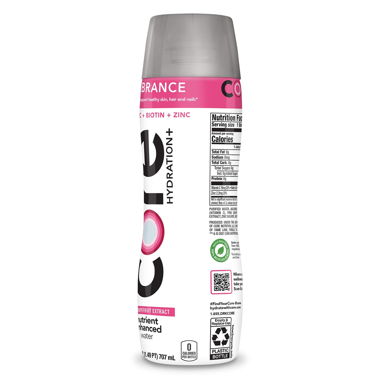 Core Hydration Plus Vibrance Drink Pack Of 12 23.9 Fl Oz With Nutrients”