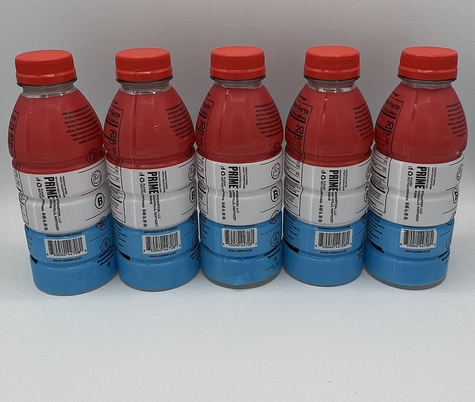 Prime Hydration Drink, 16.9 fl oz Bottle – Ice Pop | Lot of 5 Bottles