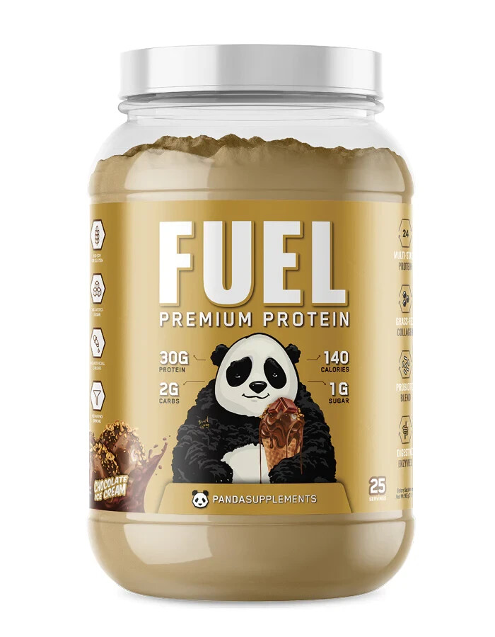 Panda Supps Fuel Premium Whey Casein Collagen Protein Blend 25 Serving 5 Flavors