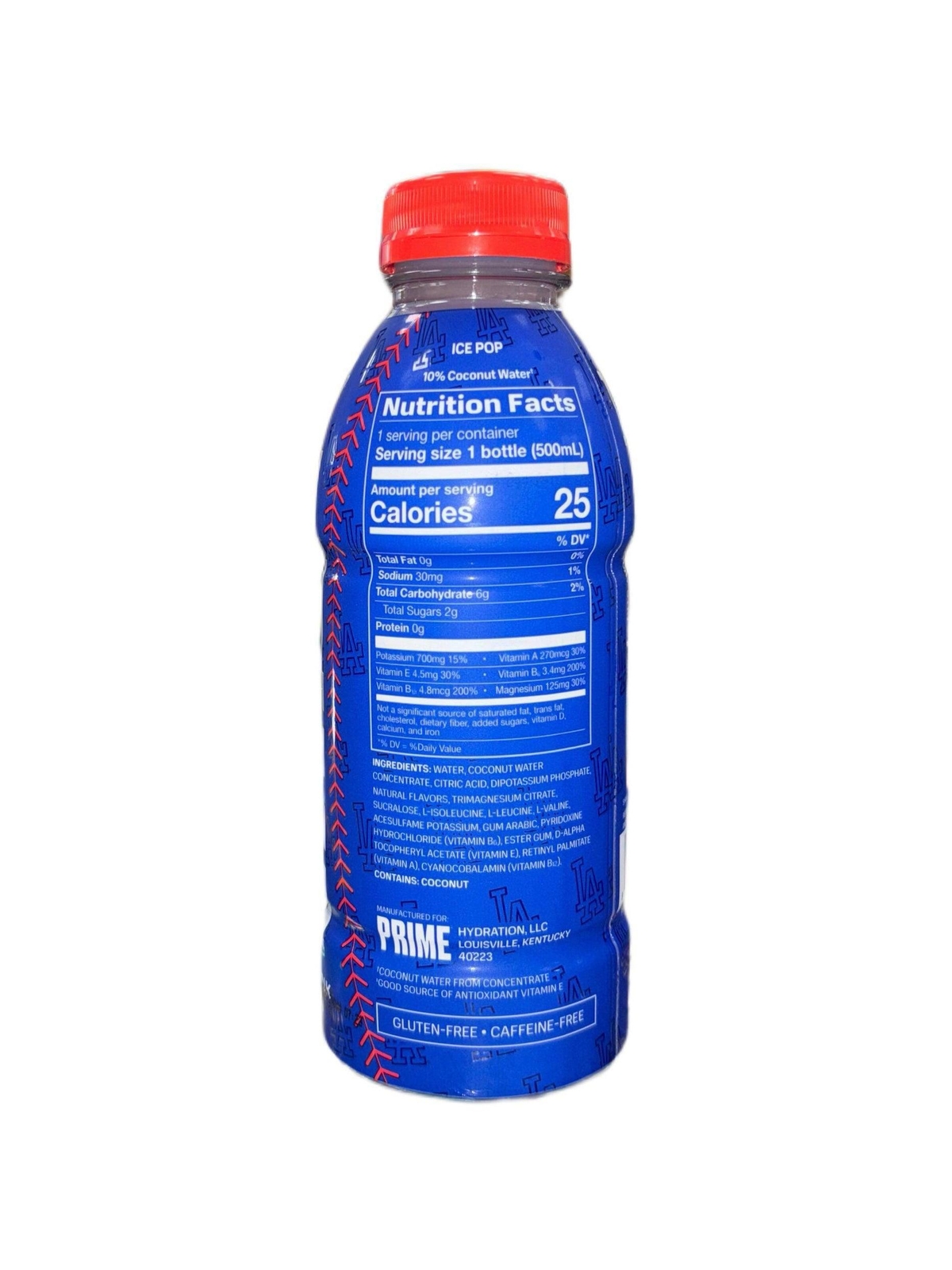 Prime Hydration Dodgers Blue Bottle 2024 Edition – U.S Edition