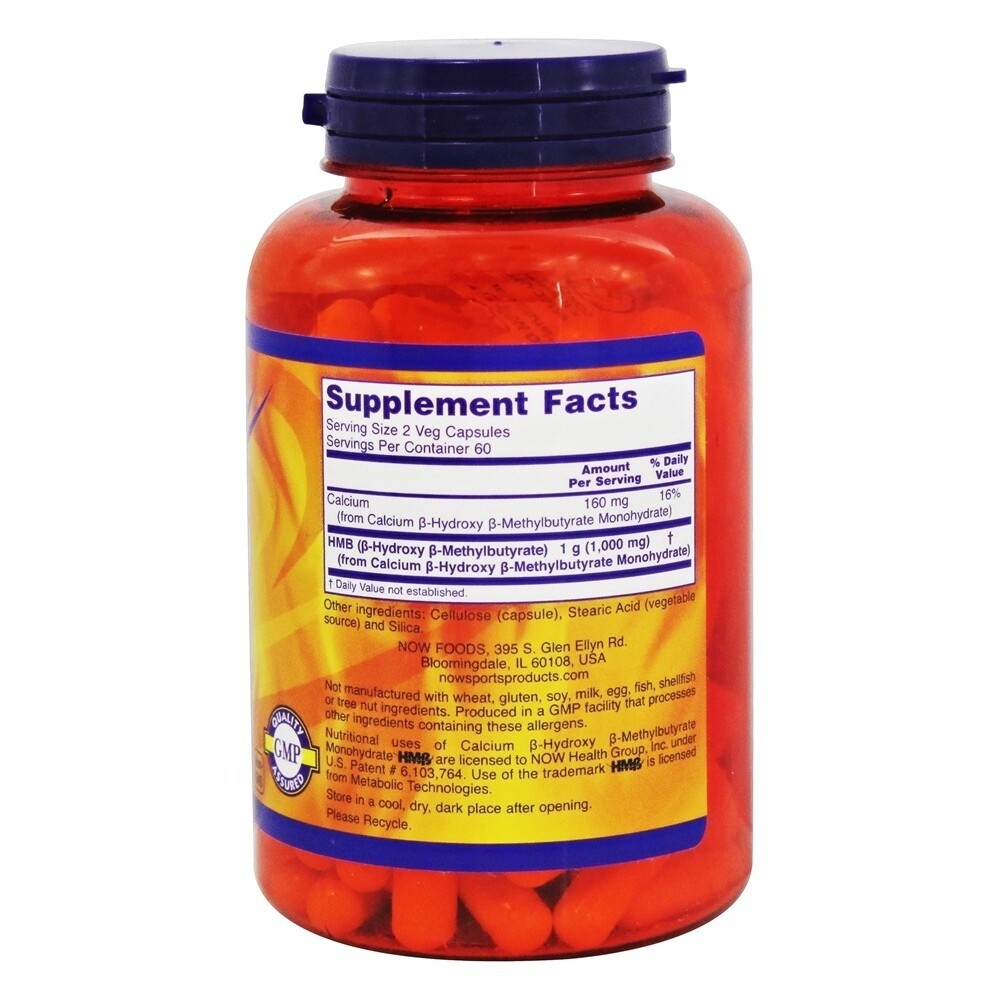 NOW Foods HMB 500 mg., 120 Vegetarian Capsules