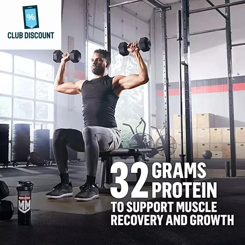 Muscle Milk Genuine Protein Powder, Strawberries ‘N Crème, 1.93 Pounds, 12 Servi