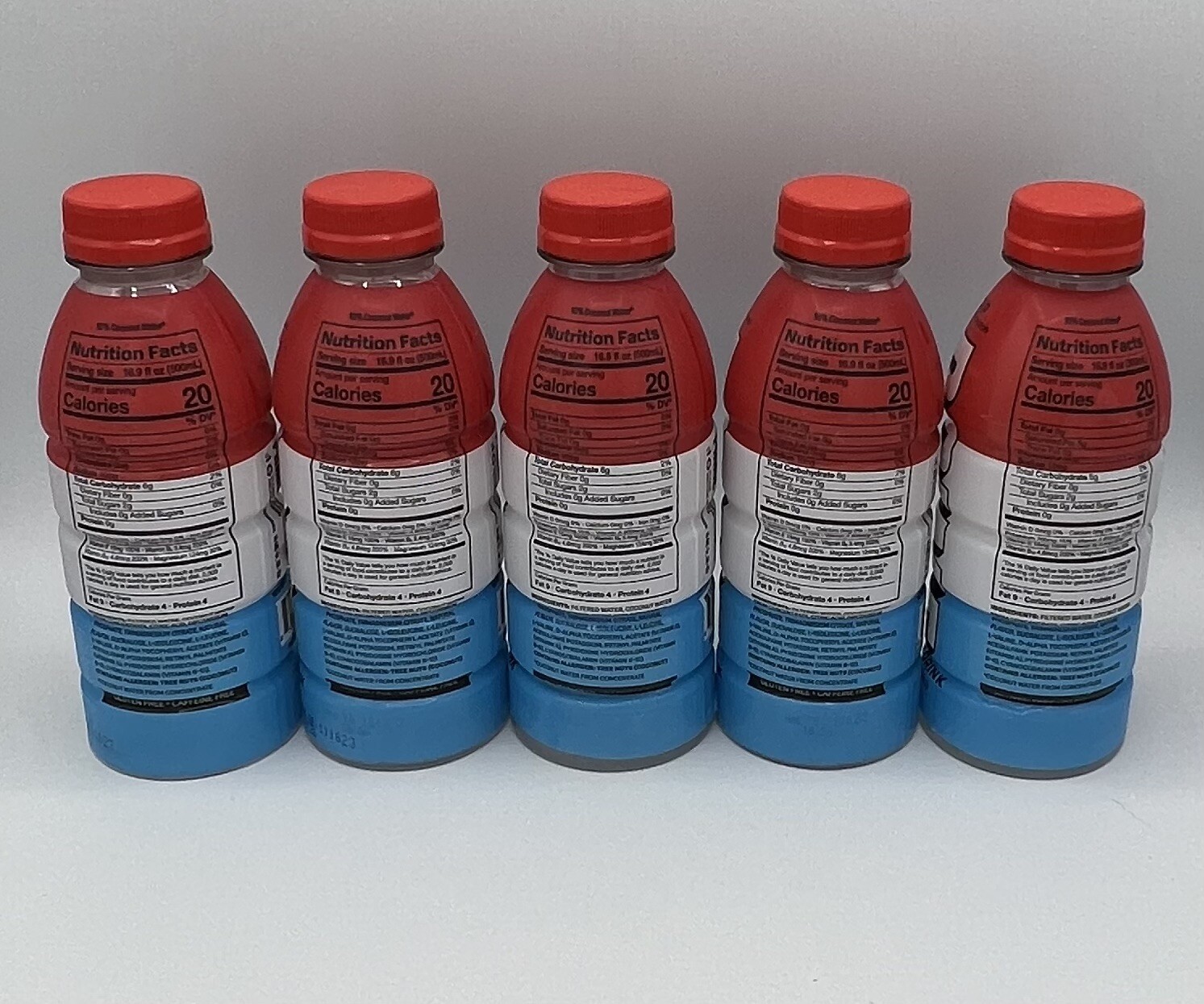 Prime Hydration Drink, 16.9 fl oz Bottle – Ice Pop | Lot of 5 Bottles