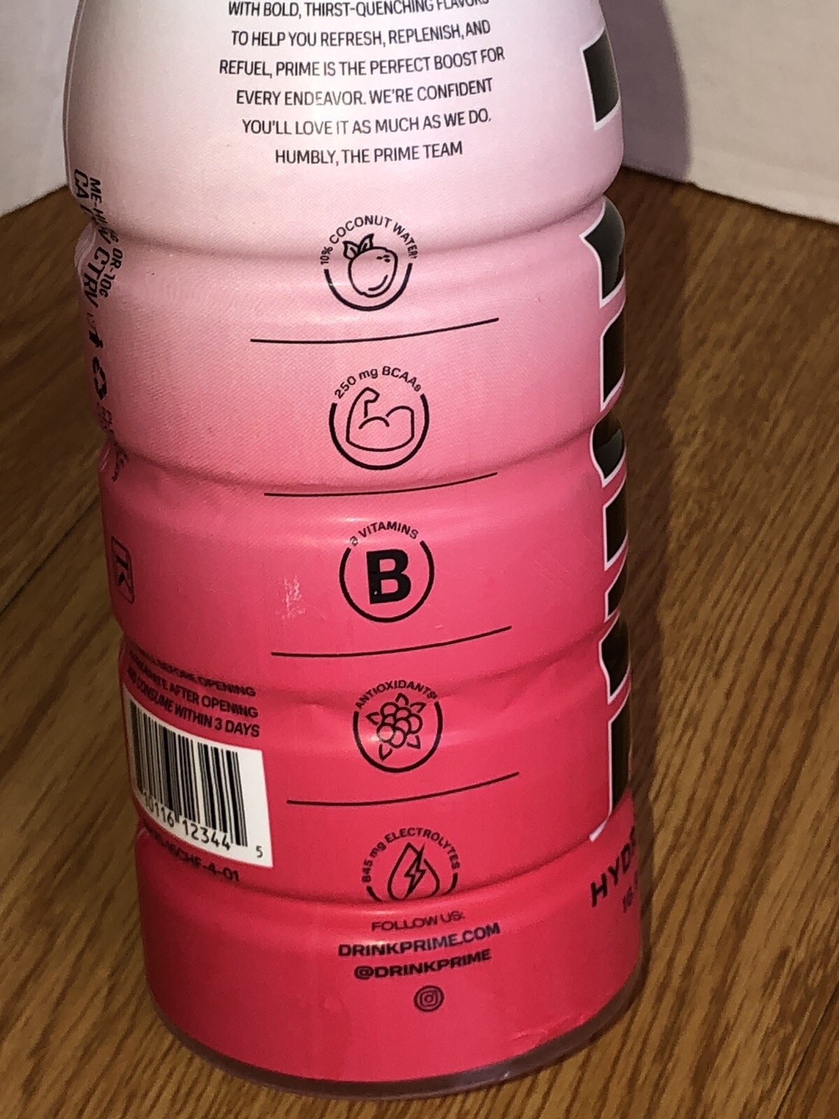 PRIME Hydration Drink CHERRY FREEZE Limited Color Change Label 16.9oz | 1 Bottle
