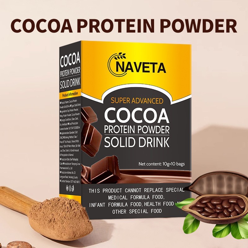 Cocoa Protein Powder Solid Drink Gain Muscle Weight 10 G X 10 Sachets