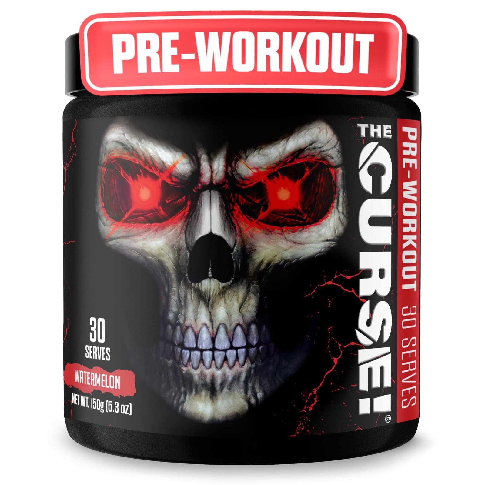 Pre Workout Powder with Creatine & Caffeine, Watermelon Flavor, 30 Servings – En