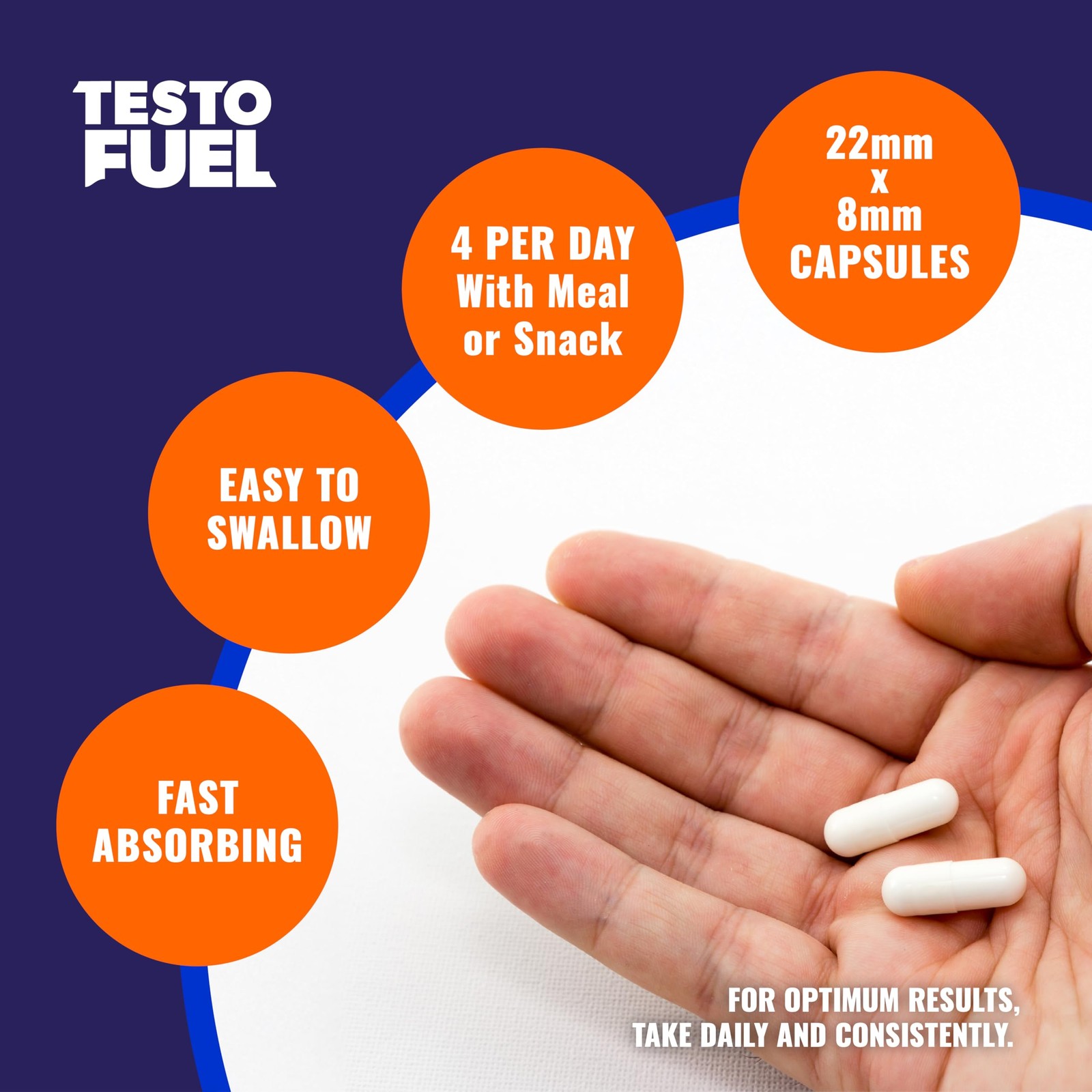 ROAR AMBITION TestoFuel 120 T-Booster Pills – Test 120 Count (Pack of 1)