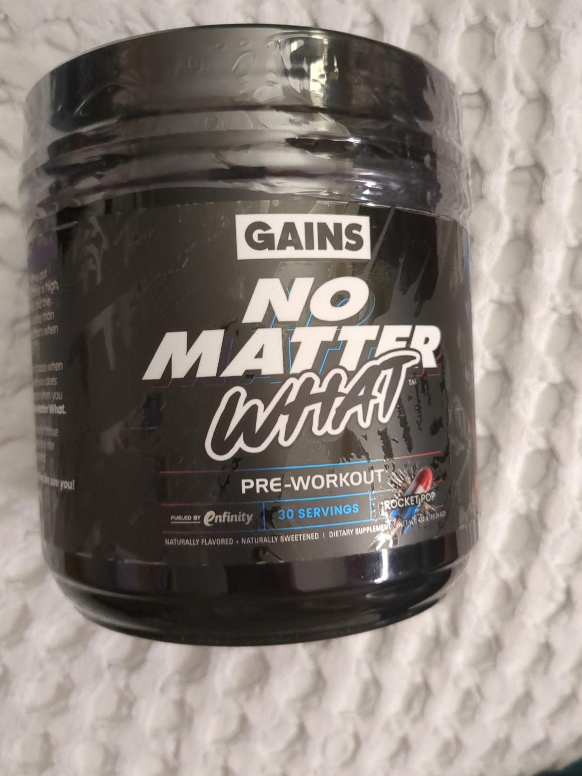 Gains No Matter What Pre Workout Flavor RocketPOP 30 Servings