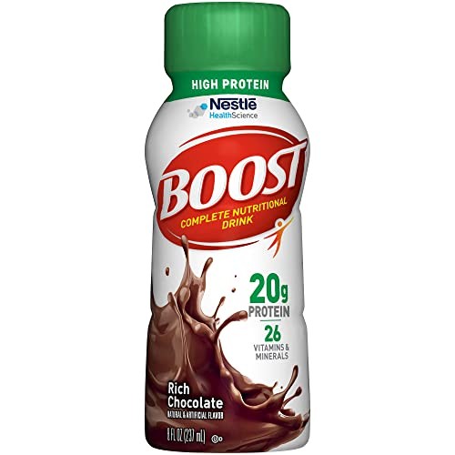 BOOST High Protein Balanced Nutritional Drink, Rich Chocolate, 8 Ounce Bottle…