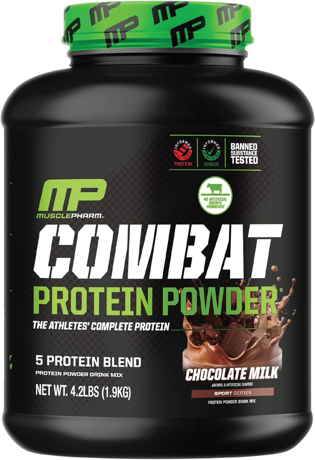MusclePharm Combat Protein Powder Chocolate Milk 25g Protein 4.2lb