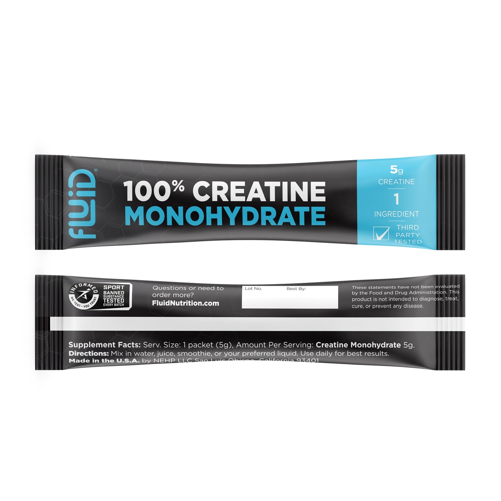 Fluid – Ultra-Fine Micronized 100% Creatine Monohydrate Informed Sport Certif…