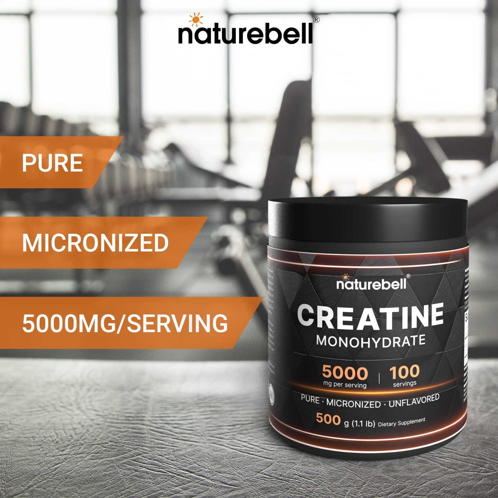 2 Pack Instant Creatine Monohydrate Powder 500g | Micronized, Pure, Unflavored |