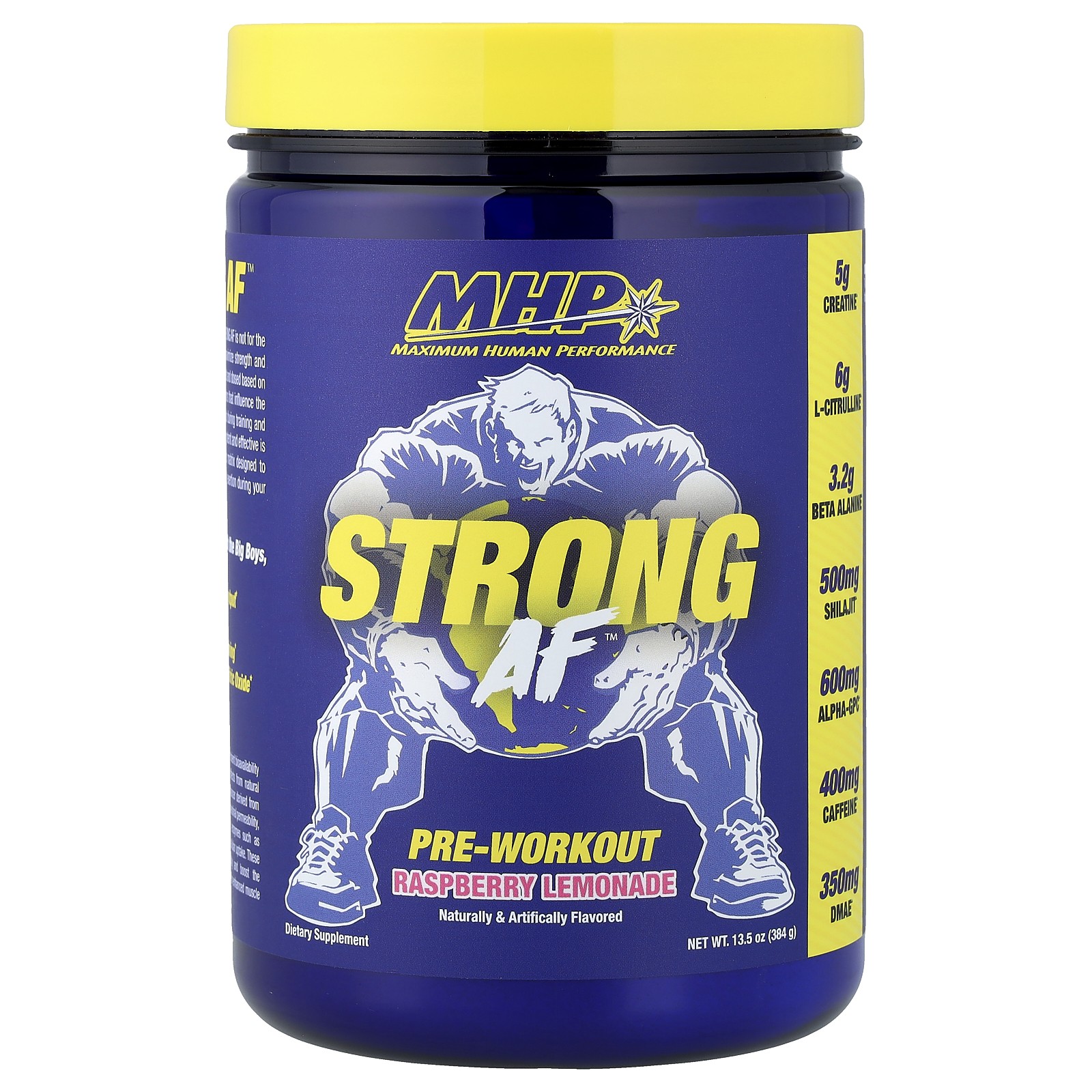 Strong AF™ Pre-Workout, Raspberry Lemonade, 13.5 oz (384 g)