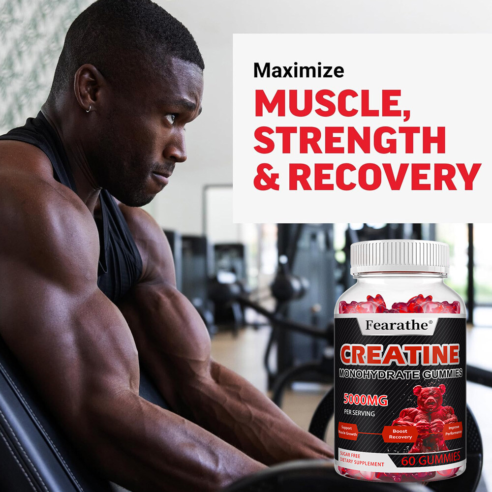 Creatine Monohydrate 5000 Mg Promotes Muscle Growth And Recovery 60Gummies