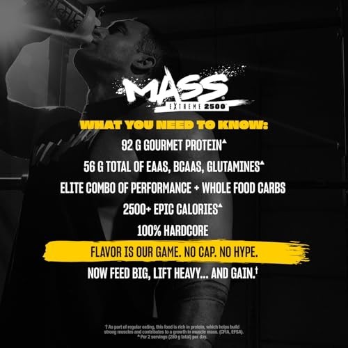 Mutant Mass Extreme Gainer – Whey Protein Powder – Build Muscle Size and Strengt