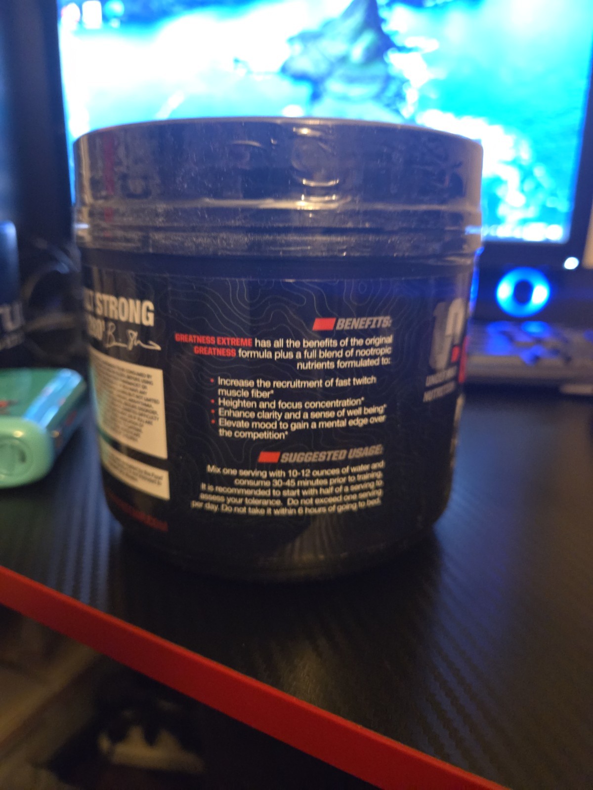 UNDEFINED NUTRITION PRE WORKOUT GREATNESS EXTREME 03/27