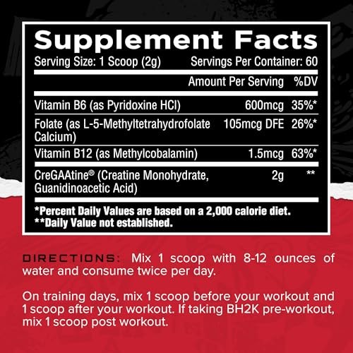 Creatine Monohydrate Gaa Muscle Build Strength 60 Servings