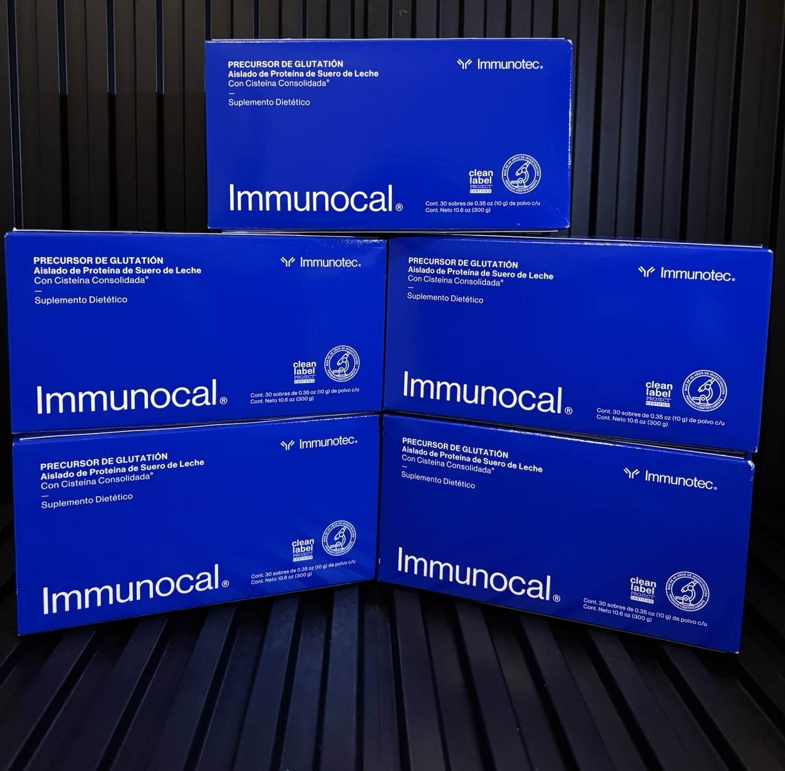 Immunocal Classic Blue 5 Boxes Regular Glutathione Precursor, Immunotec