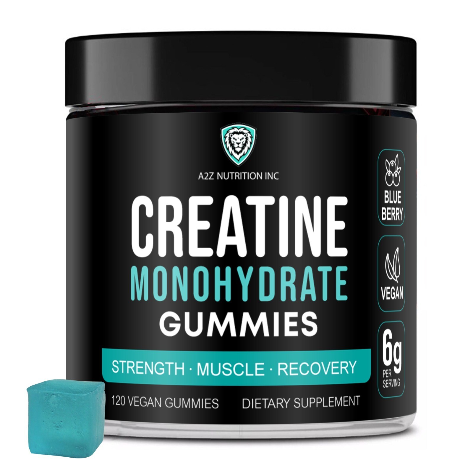 Creatine Monohydrate Gummies 6g Great For Workout And Recovery 120 Gummies NEW