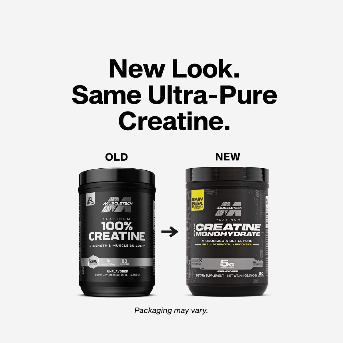 MuscleTech Platinum Creatine Monohydrate Micronized & Ultra Pure / Men & Women