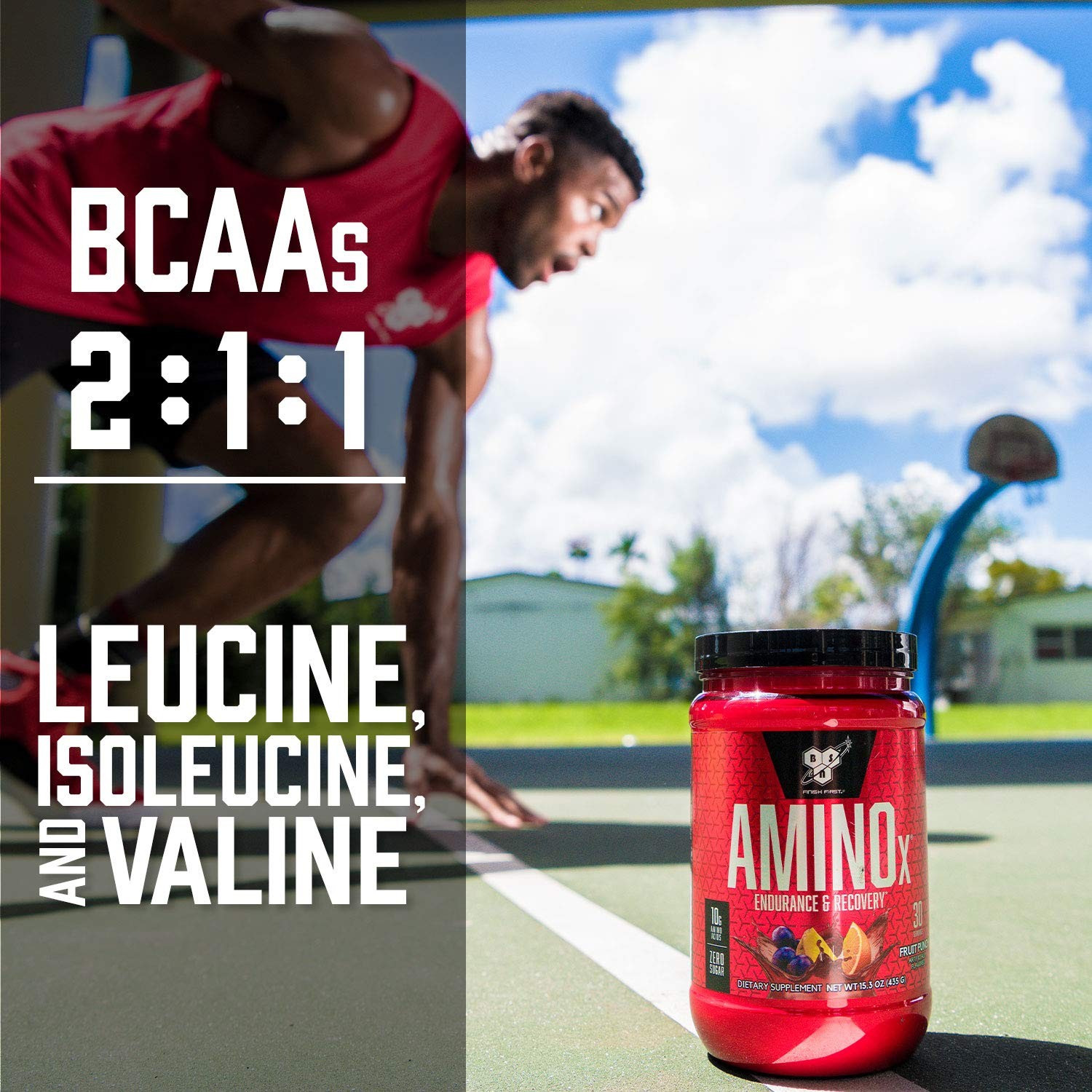 BSN Amino X Muscle Recovery Endurance Powder with BCAAs, 10 Grams of Amino