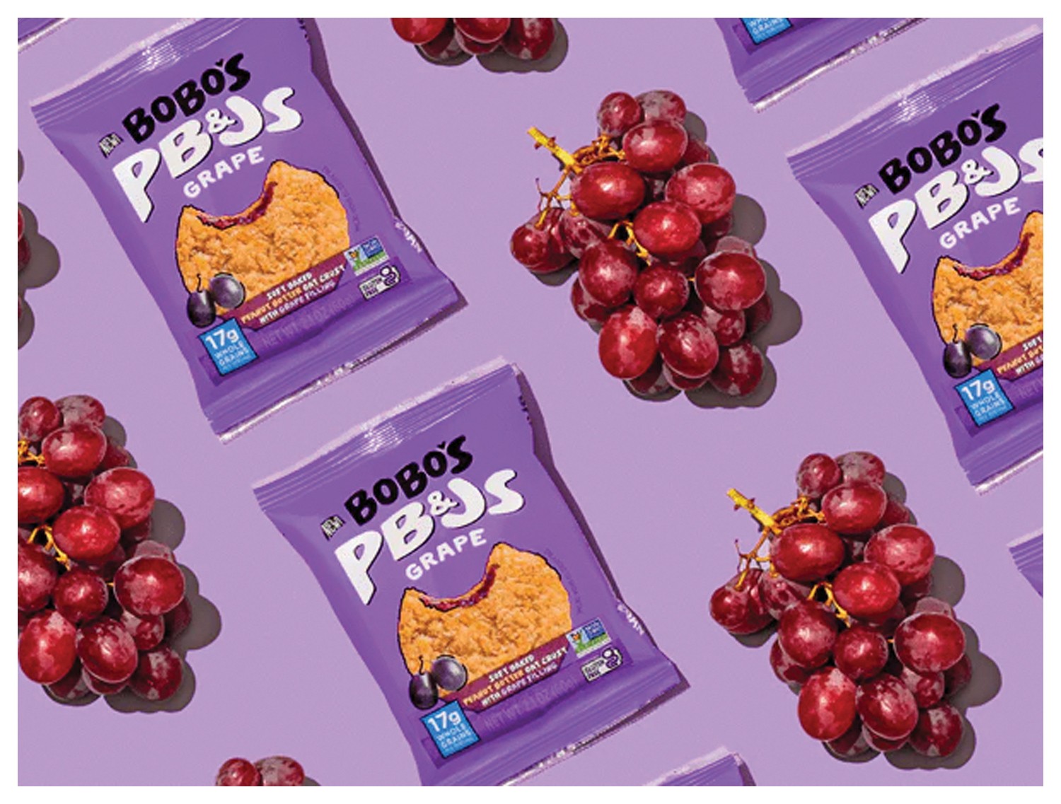 Bobo’s Grape PB&J Oat Bar – A Delicious and Nutritious Snack! Pack of 12
