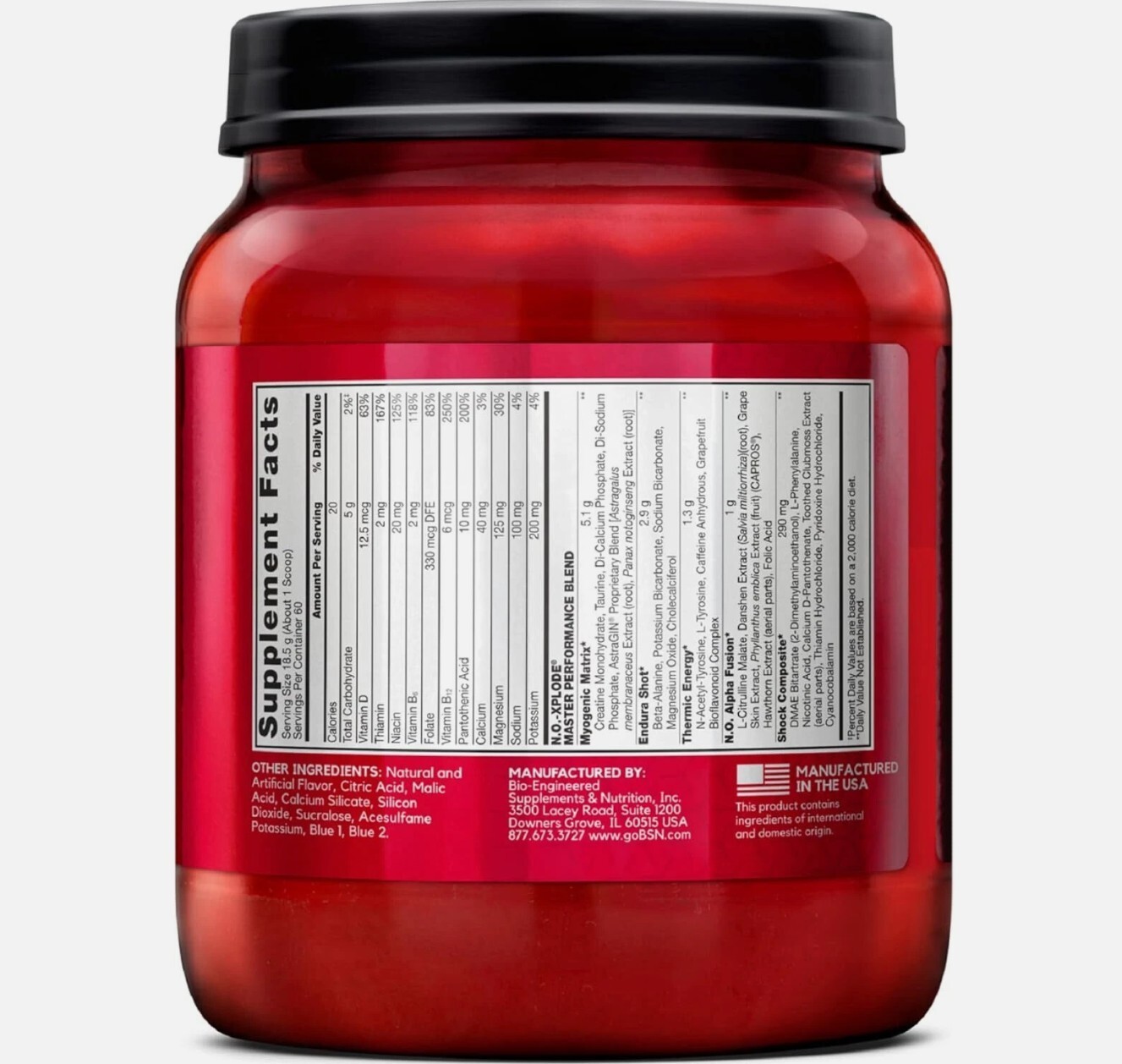 N.O-Xplode Pre-Workout – Fruit Punch (60 Servings)