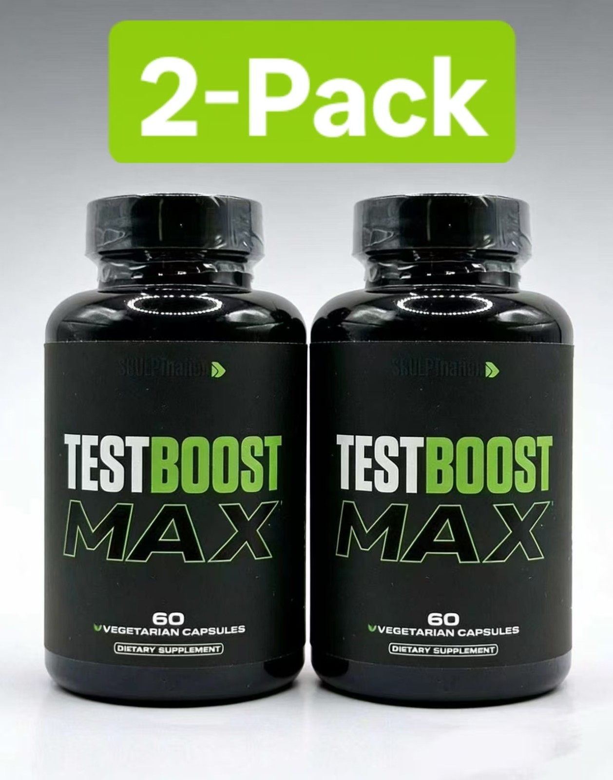 Sculpt Nation Test Musc Max – 2-Pack | Testosterone Support for Men, Build Boost