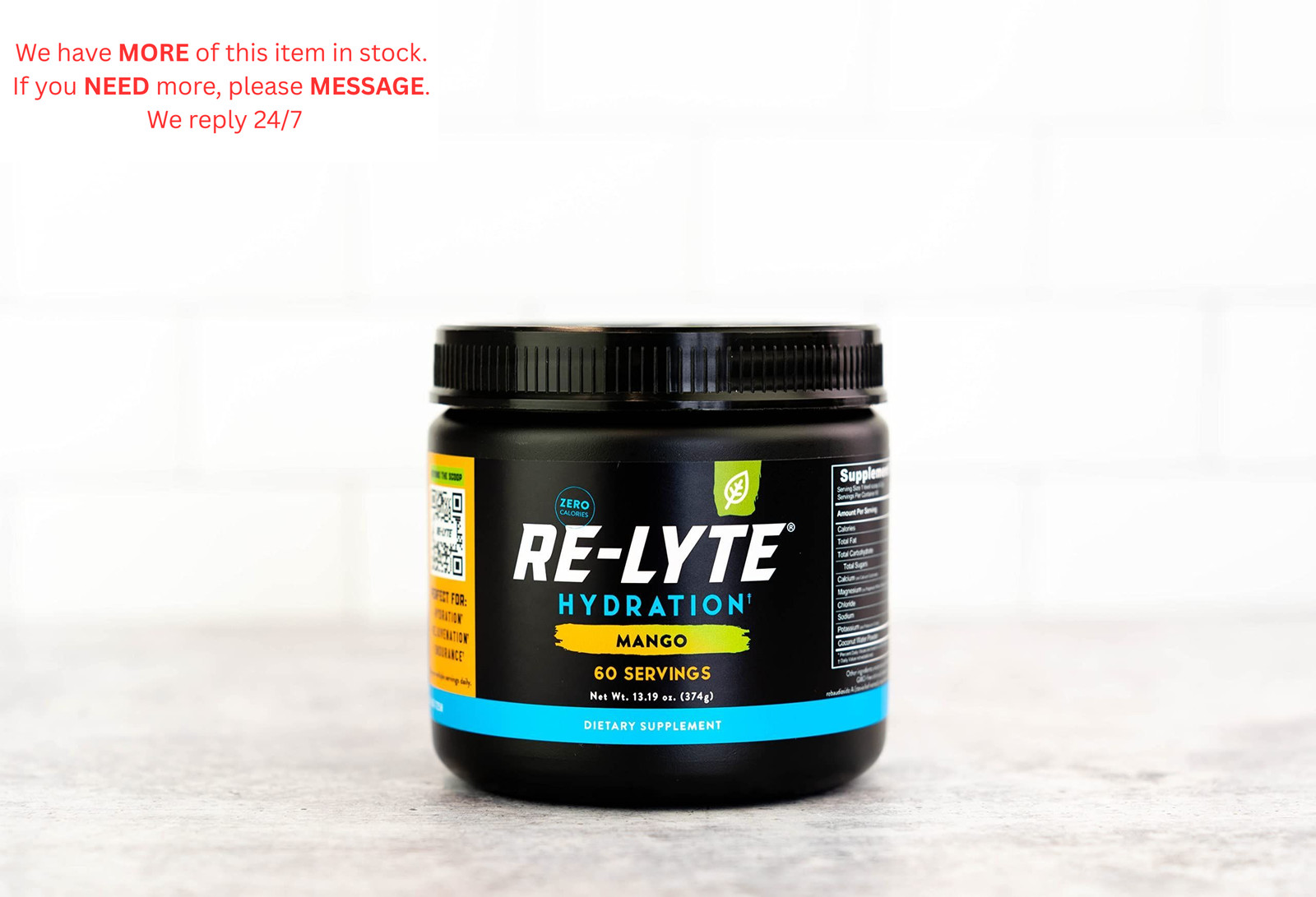 REDMOND Re-Lyte Hydration Electrolyte Powder Mix 13.19 Ounce (Pack of 1)