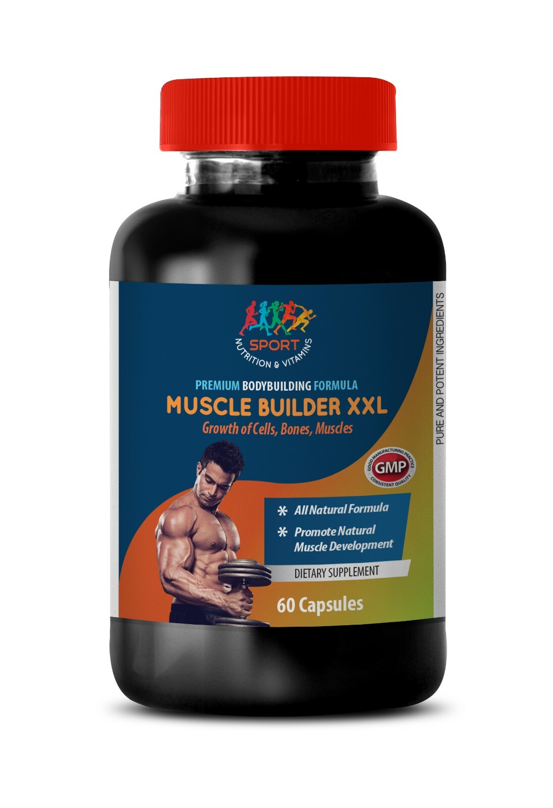 Improves Blood Flow – Muscle Builder XXL – Libido – Premium Formula – 1B 60Ct