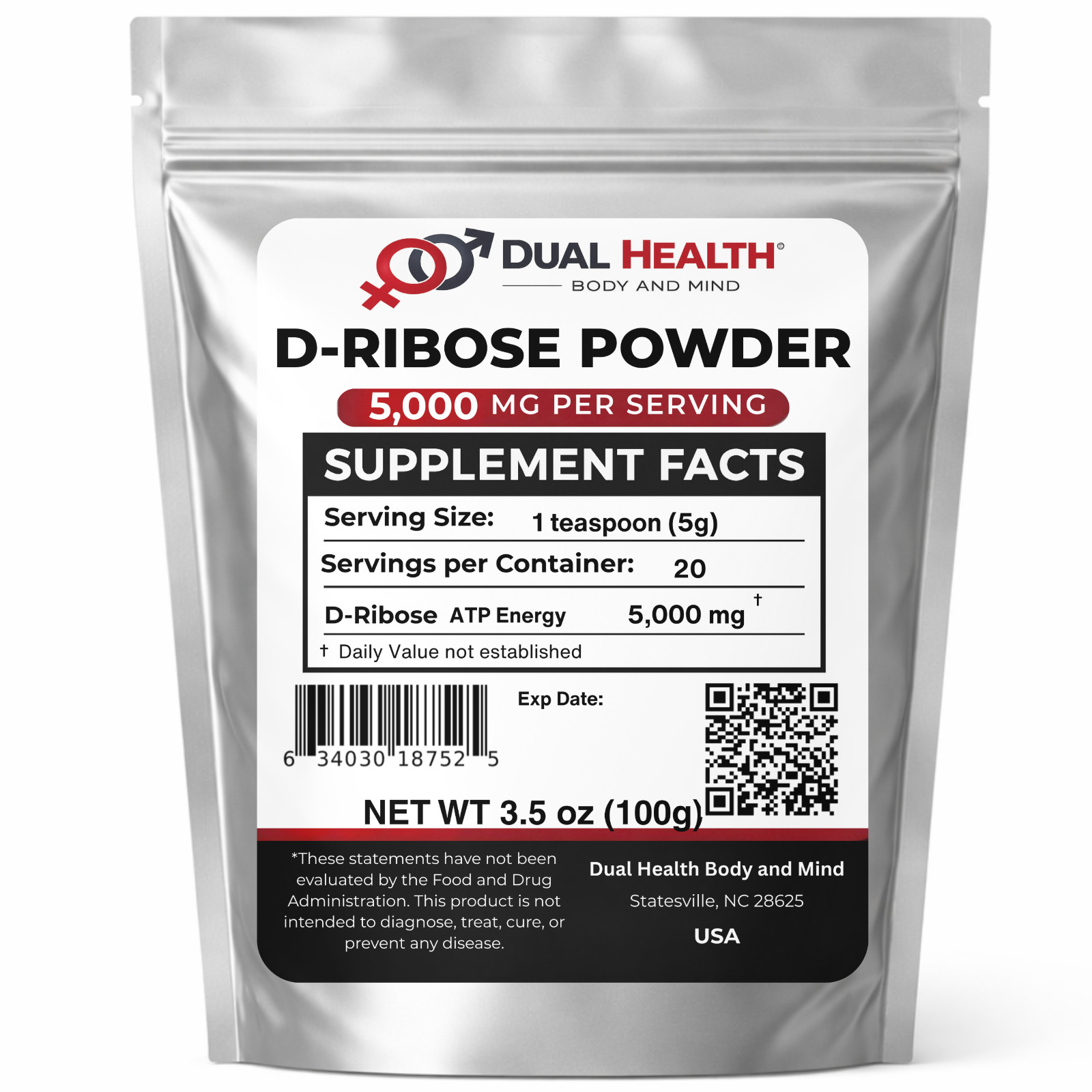 D-Ribose Powder Pure Energy Support Supplement Bulk Sizes