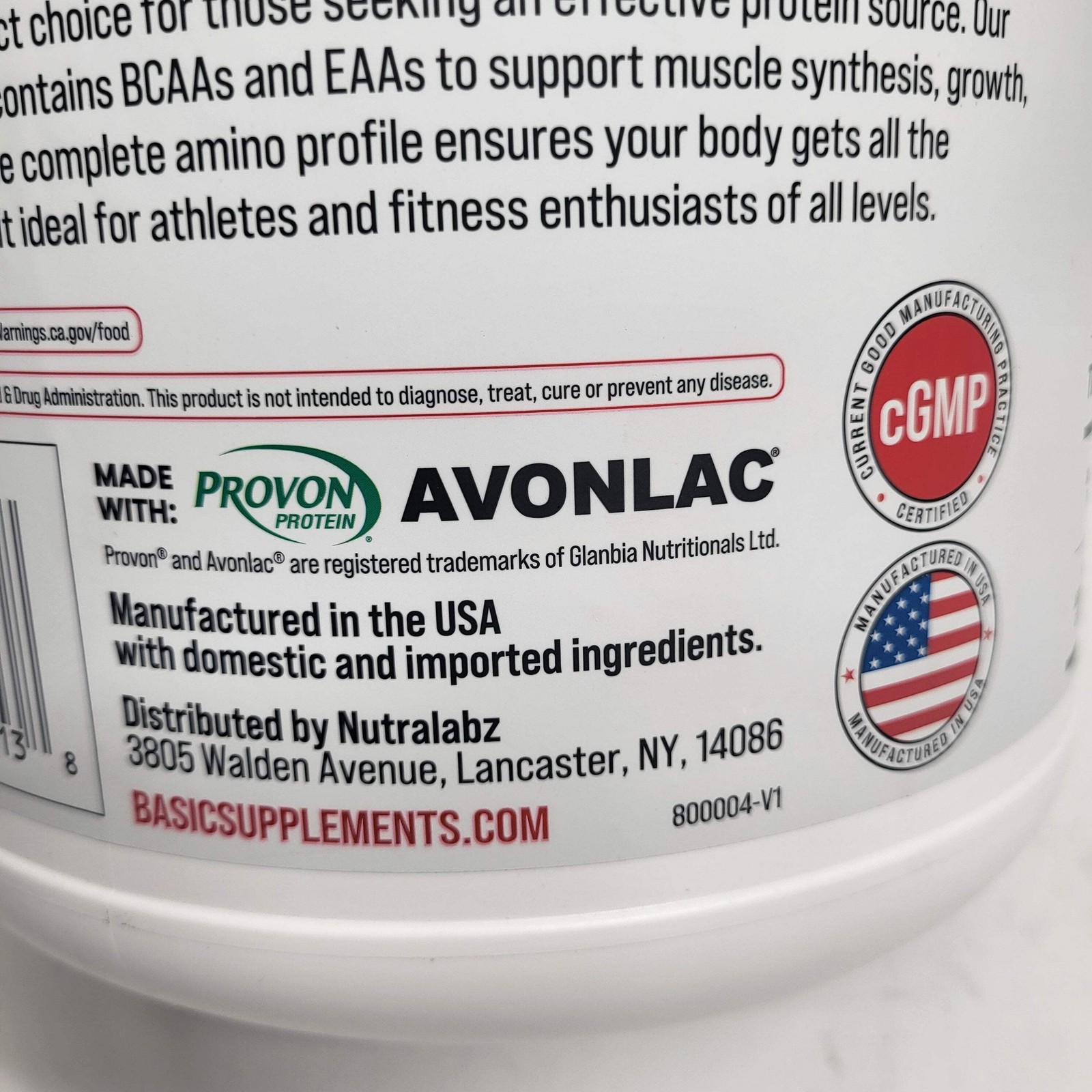 BASIC Basic Whey Protein Blend Muscle Building Boston Donut 5lbs BB 12/27