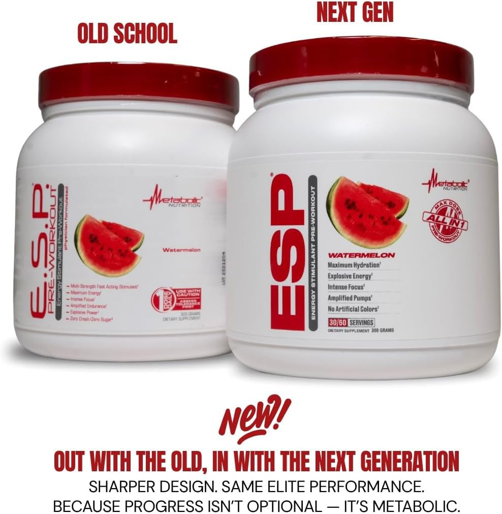 Metabolic Nutrition | ESP – Stimulating Pre Workout, Pre Intra Workout Supplemen