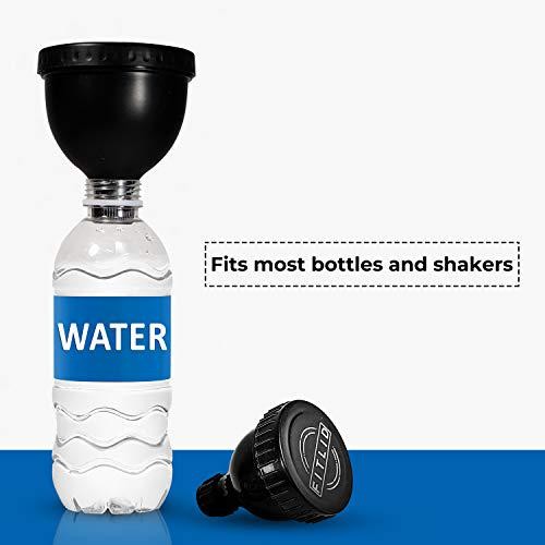 Small and Large 2-Pack Portable Protein Supplement Funnels, Great for BCAA’s,